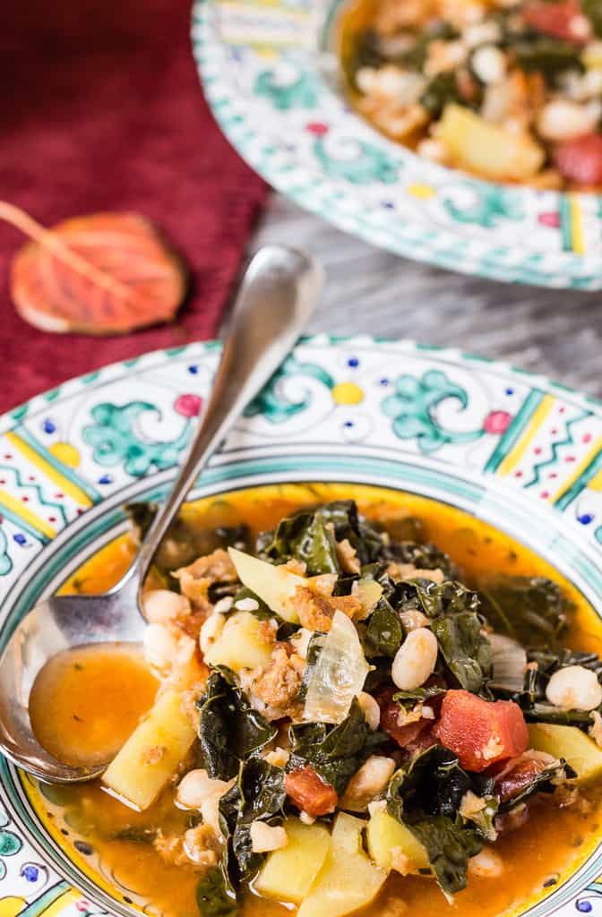 Vegan Portuguese Kale and Potato Soup (Instant Pot Pressure Cooker ...